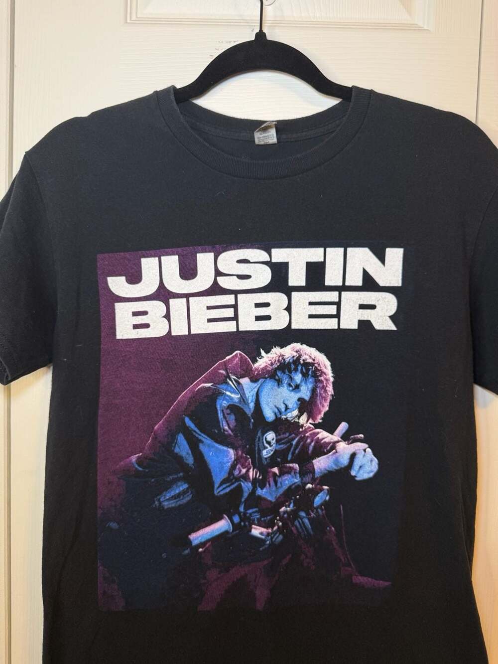 Justin Bieber 2022 Justice World Tour Concert T-Shirt Black Double Sided Size S